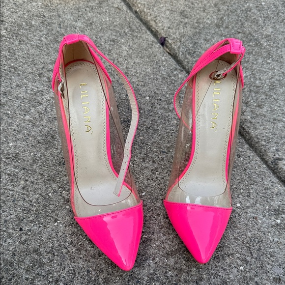 Liliana Pink Patent Leather Heels - Picture 2 of 3